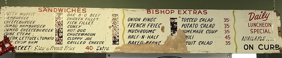 Blog - Business Spotlight - Bishop’s Fine Food Restaurant - Menu